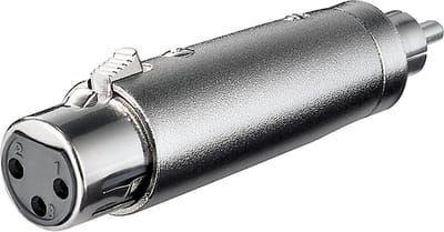 XLR (v) - RCA (m) adapter