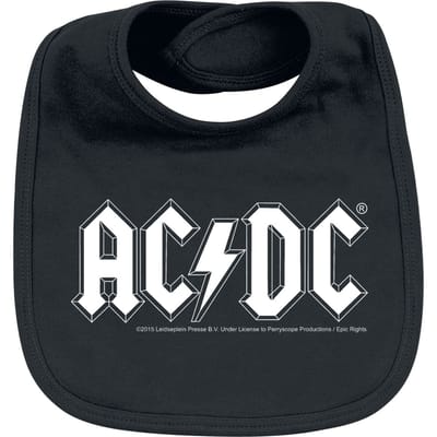 AC/DC Metal-Kids - Logo Unisex Slabbetje - zwart - Standard