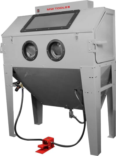 Professionele straalcabine 420 L met afzuiging MW Tools CAT420