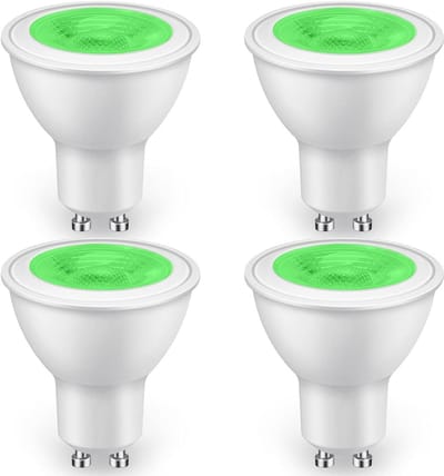 Groene GU10 LED-lampen 5W - 500LM Niet-dimbaar - 4 Stuks voor Sfeerverlichting