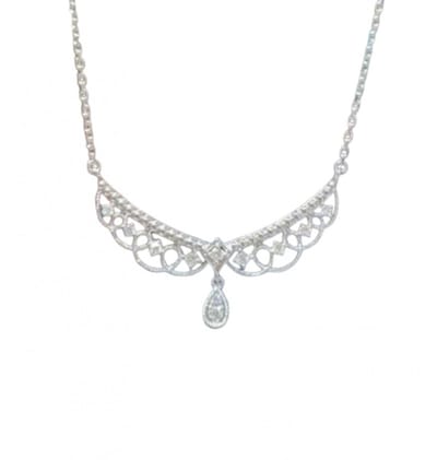 Zilverplating -Ketting -fijn model - Charme Bijoux