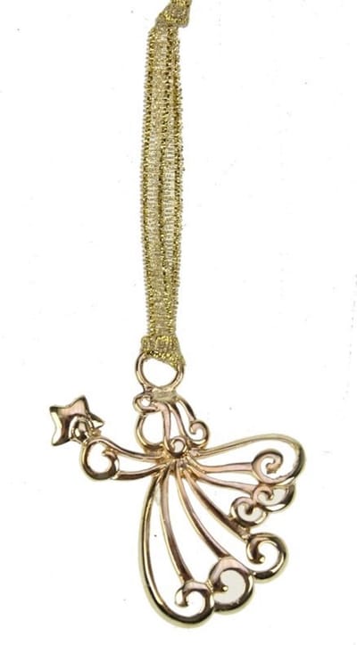Hanger Engel goudkleurig 3x0,8x3,5cm