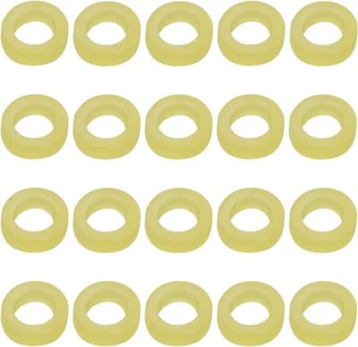 Visaasbanden - karper - hoge kwaliteit - gele viselastiek - geschikt voor grof vissen - rood model - Aasbanden, rubberen pelletbanden, viselastiekje, visaas, riem voor rode worm, aasdeeltjes, karper, grof vissen, geel