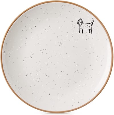 Dessertbord Keramiek Beige 20 cm - Taart Bordjes - Bord - Ontbijtbord - Borden