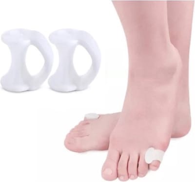 Hallux Valgus - teenspreider - teencorrector - teenbeschermer - kleine teen blokjes wit 2 stuks