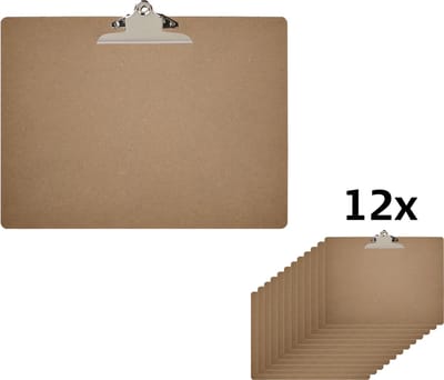 DESQ® - 3064 - Klembord - A3 - MDF - Classic – Clip 12 pak
