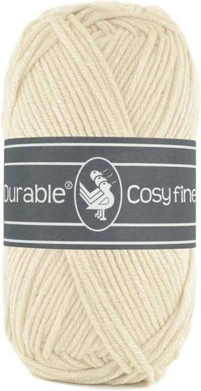 Durable Cosy fine cream (2172) - acryl en katoen garen - 5 bollen van 50 gram