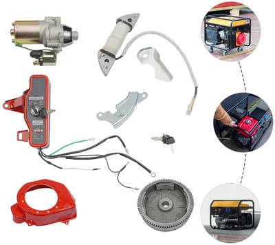 Novari - Elektrische start kit - Jumpstarter - Starter motor - Startmotor set - Startmodule - 4 takt motoren - 5,5 pk tot 6,5 pk