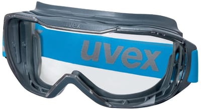 Uvex - safety goggles - polycarbonate thermoplastic elastomer (TPE) textile - blue anthracite