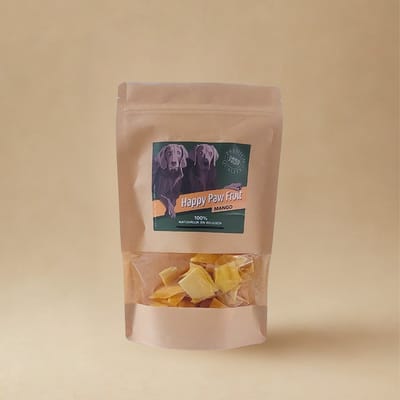 Happy Paw Fruit - Gedroogde mango - Gedroogde mango schijfjes - 100 gram