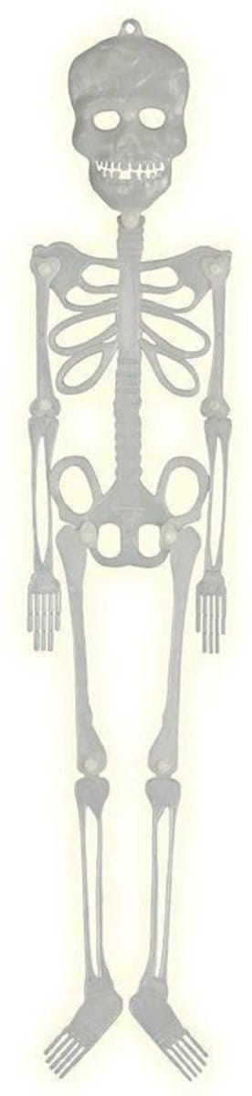 Fiestas Guirca - Skelet Hangend Glow In The Dark - 75 cm - Halloween - Halloween Decoratie - Halloween Versiering