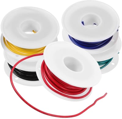 Draadverbindingslijn Rollen - Isolatie Kabel - Doe-het-zelf Projecten - 300V Nominale Spanning - 18 AWG - Diverse Kleuren