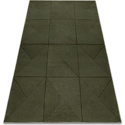 Kleden Rugsx Tapijt AURA J2624A groen - Geometrisch, structuree 80x150 cm