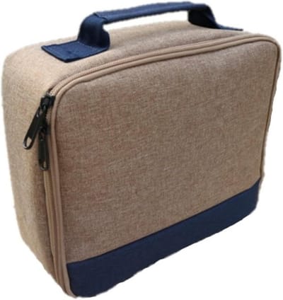 Draagbare Organizer Tas voor Projectoren en Accessoires, Geschikt voor de Meeste Projectoren, Bruin, Ideaal voor Reizen en Opslag
