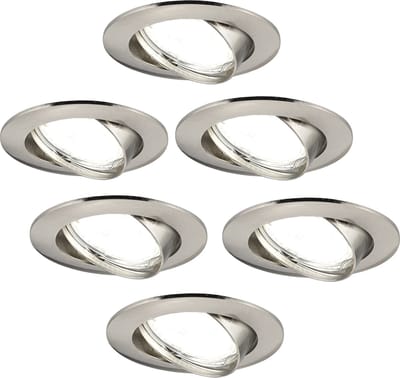 Ledvion - 6X LED Inbouwspot Amsterdam - RVS - Dimbaar - 3W - 4000K - Ø82 mm