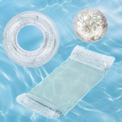Opblaasbaar waterspeelgoed voor zwembad met waterhangmat, zwemring en waterbal - Plezier voor volwassenen en kinderen