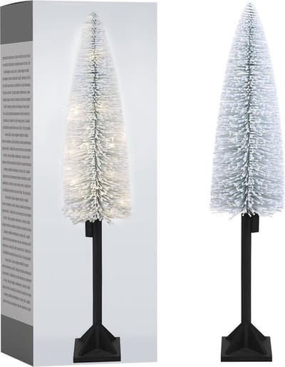 Kunstkerstboom met Lichtjes 25 LED 120 cm - Kerstboom met Verlichting - Gloeiende