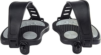 Hometrainer Pedalen - Fiets Pedalen - Been Training - Antislip Riem - 14x12cm - Zwart