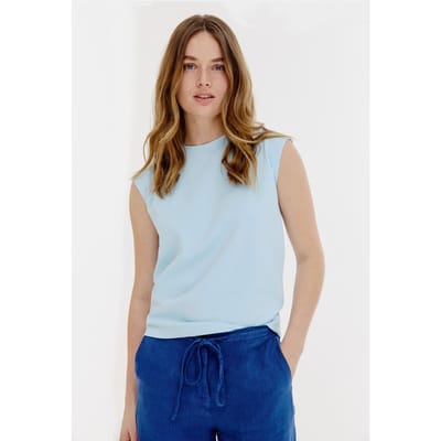 Josephine & Co Bastiaan T-shirt Light Blue Maat: XS | Tops Outlet | Dames | Blauw