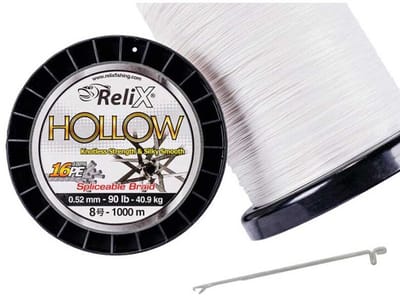 Relix Hollow X16 1000 M Gevlochten Vislijn Transparant 0.600 mm