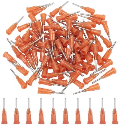 Dailygoods- Doseertips 80 Stuks - Vloeibare Stompe Naald - Roestvrijstalen Punt - Plastic Vloeistofdispenser - Naalden - Opbergdoos 10,8 x 7,4 x 1,8 cm - Doseernaalden