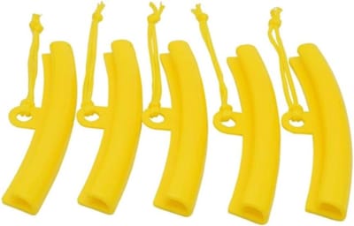 Velgbeschermer - Ring beschermers - Wielen beschermen - Flexibel polyurethaan - 5 stuks 15cm - Geel/Oranje
