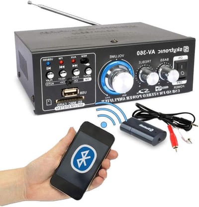 Bluetooth Versterker - Audio Systeem - Muziek Streamen - Waterbestendig Ontwerp - 40 Watt - Zwart