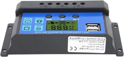 Zonnepaneel Controller - Laadregelaar Solar - Batterij Laden - LCD Scherm - 30A - Zwart