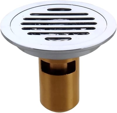 Vloerafvoer 2 stuks - Douchegoot Sifon - Efficiënte Drainage - Geurremmend Ontwerp - 1x1x1 cm - Verchroomd