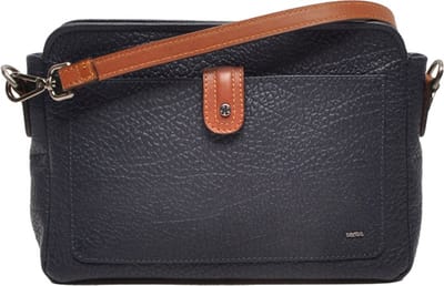 Berba | Soft | Crossbodytas | Schoudertas | Donkerblauw | Leer