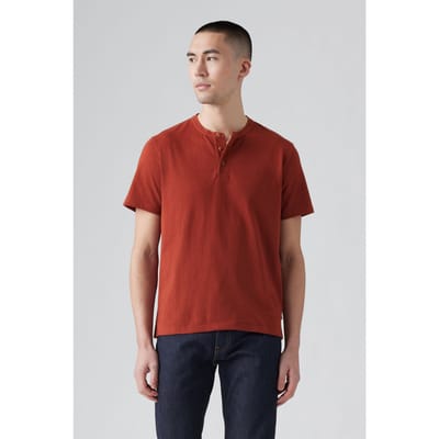 Levi's Housemark Henley Fired Brick Taglia: S | Magliette basic Outlet | Uomo