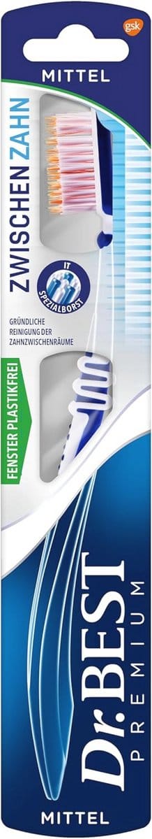 Tandenborstel medium - Pak van 1 met zijdeachtige borstelharen