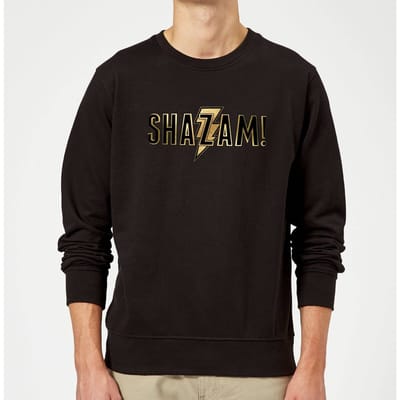 Shazam! Gold Logo trui - Zwart - S