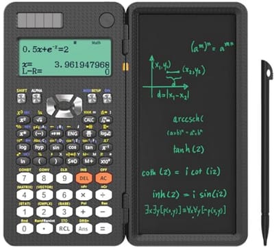 Wetenschappelijke Rekenmachine met Schrijftablet - 417 Functies, Zonne-energie en Draagbaar
