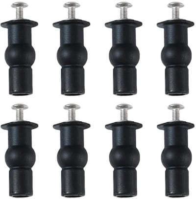 8x Universele Toiletbril Bevestiging Set - Schroeven en Bevestigingsmateriaal voor Toiletzitting
