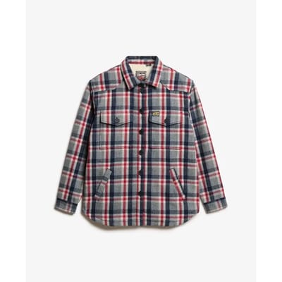 Superdry - Geruit overshirt met borgvoering - Dames - Shirts