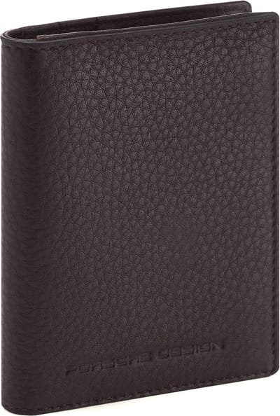 PORSCHE DESIGN Leren Kaarthoes Business Billfold 6 US Dark Brown Bruine