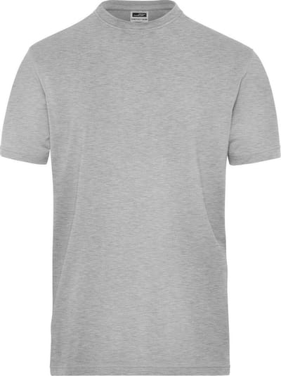 James and Nicholson Heren Organisch Katoenen Stretch T-Shirt (Grijze Heide)
