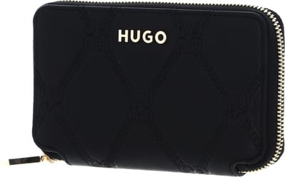 HUGO portemonnee Chris Ziparound Wallet Black zwart