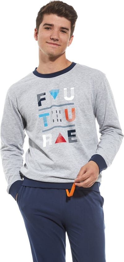 Cornette Katoenen Pyjama Oudere Jongens Winter Pyama Lange Mouw Lange Broek F&Y Future 998/45 182/L