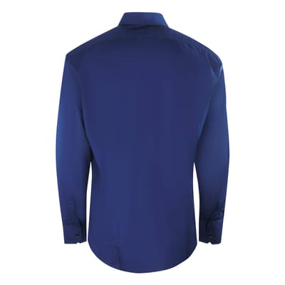 Aquascutum effen wit overhemd met lange mouwen