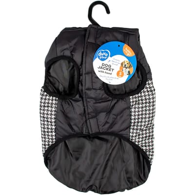 Duvoplus - Hond - Hondenjas Puffer Xs - 30cm Zwart/wit - 162205