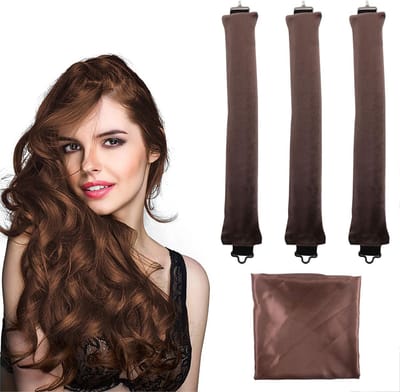 Heatless curlers voor lang haar - 3 stuks, voor nat en droog haar, geen hitte nodig, ideaal voor slapen