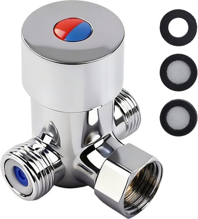 Thermostatische Douchekraan - G1/2 Aansluiting - Thermostatische Mengkraan voor Warm & Koud Water met Sensor - Temperatuurregeling - Massief Messing - Automatisch - mengkraan voor warm en koud water mixer tap