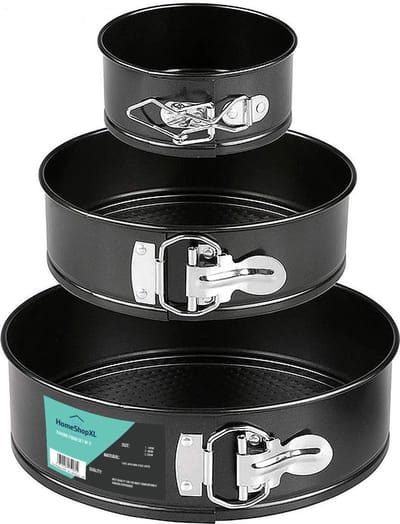 Springvorm Rond Set van 3 stuks – Bakvormen - 10cm - 8cm - 23cm - Sprinvormen Metaal