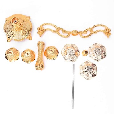 Dailygoods- Kandelaar Luxe Ontwerp - Metalen Kandelaar - 3 Stuks - Kaarsenhouders - Tafeldecoratie - Hoogwaardige Materiaal - Kaarsenhouder