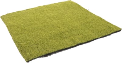 Kunstgrasmat - Decoratief gras - Tafeldecoratie - Realistisch uiterlijk - 33 x 33 cm - Olijfgroen