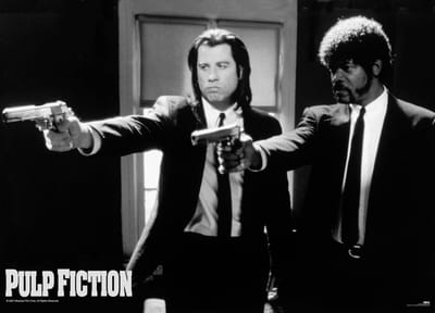 Pulp Fiction poster -Tarantino- film - shooting - guns - 61x91.5cm