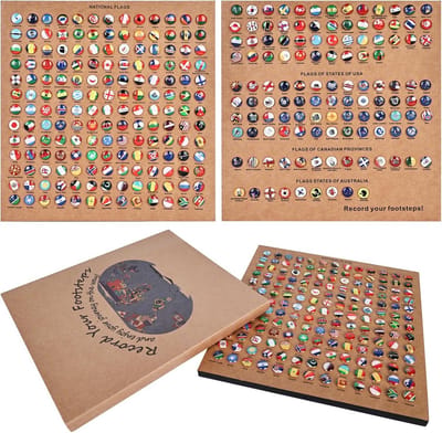 291 Stuks Vlag Punaises met Kurkplaat voor Prikbord en Decoratie