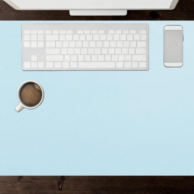 Bureau Beschermer - Bureaumat Leer - Bureau Organisatie - Waterdicht Dubbelzijdig - 70 x 138 cm - Blauw